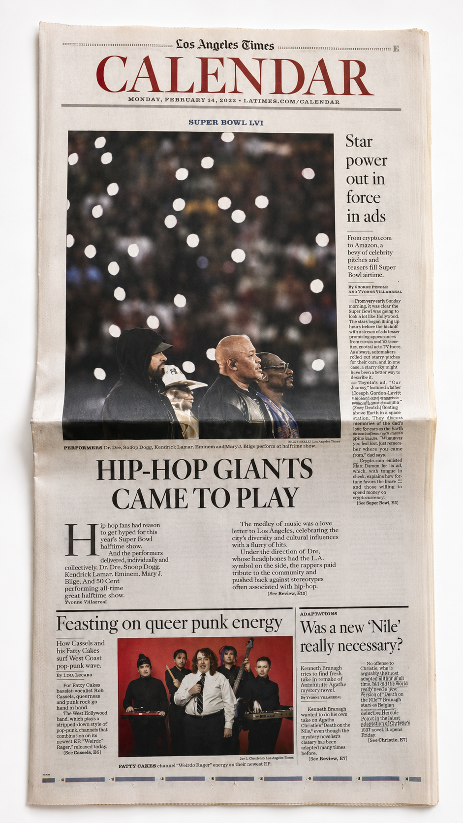 Original LA Times Rams Super Bowl LVI Newspaper – February 14, 2022